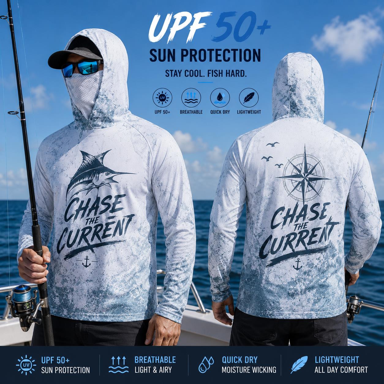 Maglia da Pesca con Cappuccio  - Fishing Mask Sun Protection recensione e prezzo